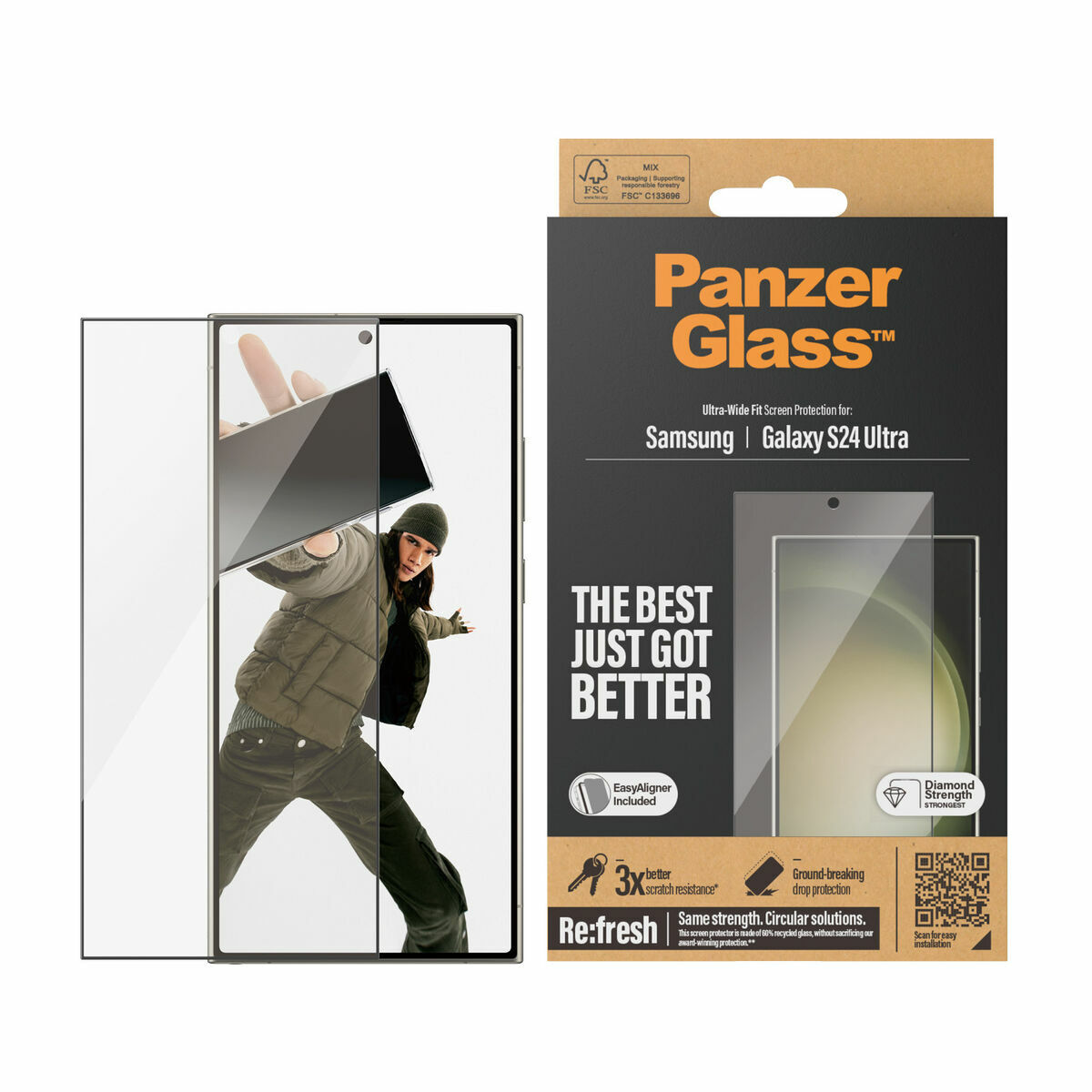 Screen Protector Panzer Glass 7352 Samsung Galaxy S24 Ultra - Image 4