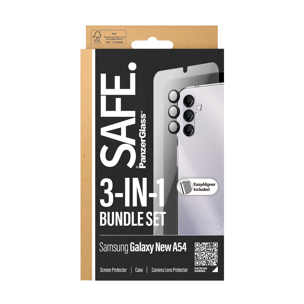 Mobile Screen Protector Panzer Glass BSAFE95691 Samsung Galaxy A55 - Image 2
