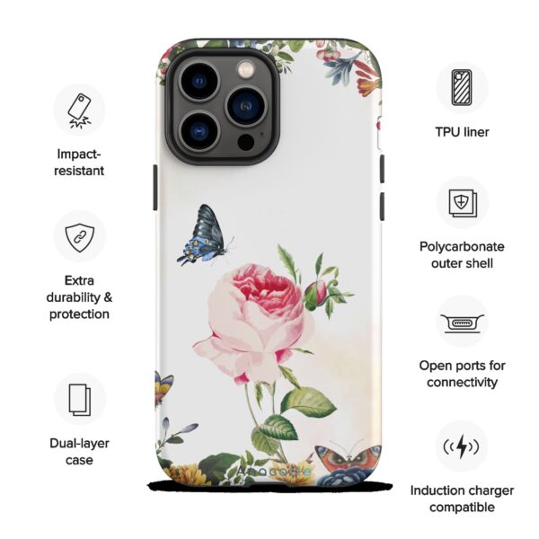 Anacotte Stunning Flower and Butterfly iPhone case - Image 2