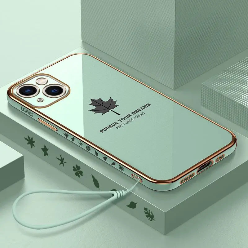 iPhone 14 Anacotte Maple leaves Plating iPhone case - Image 34